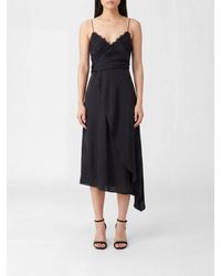 Moschino - V Neck Midi Dress - Lyst