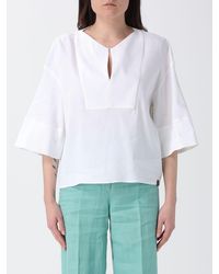 Max Mara Pure - Linen And Viscose Blouse - Lyst