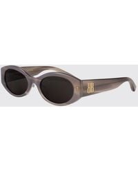 Balenciaga - Cat-Eye Acetate Sunglasses With Monogram Logo And Dark Lenses - Lyst