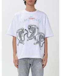 Just Cavalli - The Crazy Tigers Printed Cotton T-Shirt - Lyst