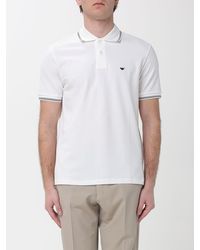 Emporio Armani - Stretch Cotton Polo Shirt - Lyst