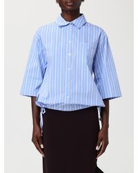 Liu Jo - Striped Cotton Blend Shirt - Lyst