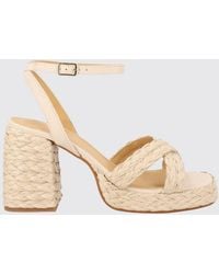 Castañer - Valeriette Woven Raffia And Leather Sandal - Lyst