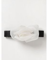 Dolce & Gabbana - Choker in raso e organza con fiore - Lyst