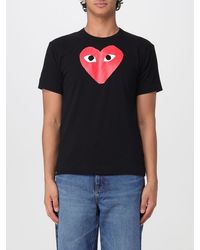 Comme des Garçons - Comme Des Gar&Ccedil	Ons Short-Sleeved Cotton T-Shirt With Printed Logo - Lyst