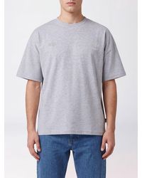 Gcds - Cotton T-Shirt With Back Logo And Dropped Shoulders - Lyst