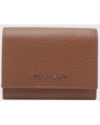 Orciani - Hammered Leather Wallet - Lyst