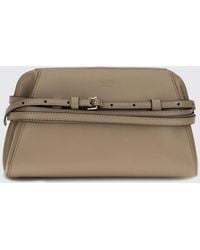 Moschino - Tie Me Leather Mini Clutch With Removable Strap - Lyst