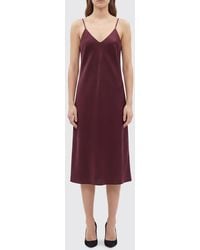 Norma Kamali - Satin Slip Dress - Lyst