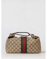 Gucci - Gg Jacquard Monogram Canvas Vanity Bag - Lyst