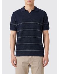 Roberto Collina - Striped Linen Knit Polo Shirt - Lyst