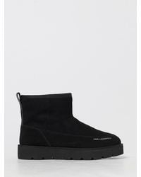 KARL LAGERFELD - Thermo Mns Suede Ankle Boots - Lyst