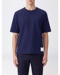 Thom Browne - 4-Bar Cotton T-Shirt With Iconic Sleeve Motif - Lyst