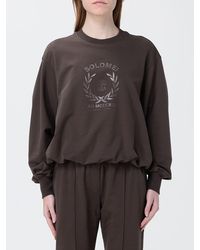 Brunello Cucinelli - Cotton Crew Neck Sweatshirt With Emblem - Lyst