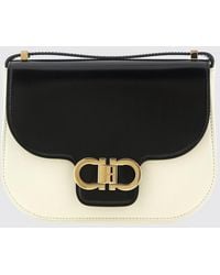 Ferragamo - Mini North-South Bicolour Leather Crossbody Bag - Lyst