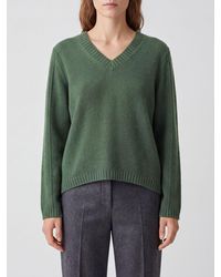 Allude - Relaxed Fit Pure Cashmere V-Neck Jumper With Dropped Shoulders - Lyst
