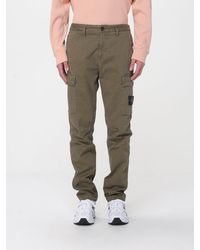 Stone Island - Cotton Cargo Trousers - Lyst