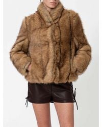 Twinset - Abrigo De Piel Mujer - Lyst