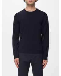 Zanone - Crewneck Wool Blend Jumper With Long Sleeves And Ribbed Trims - Lyst