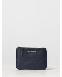 Comme des Garçons - Smooth Leather Card Holder With Zip And Logo - Lyst