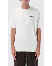 Patagonia - Logo Print Recycled Cotton-Blend T-Shirt - Lyst