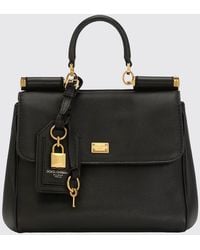 Dolce & Gabbana - Dolce &Amp Gabbana My Sicily Mini Leather Handbag With Removable Shoulder Strap - Lyst