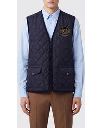Valentino - Quilted Nylon Gilet With Embroidered Shield - Lyst