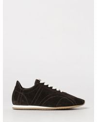 TOTEME - Flex Quilted Suede Sneakers - Lyst