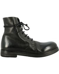 Marsèll Zucca Zeppa Boots In Leather - Black