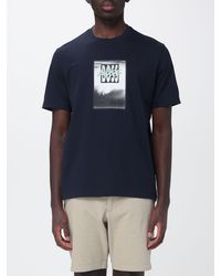 BOSS - Crew Neck Pure Cotton T-Shirt With Printed Front Logo - Lyst