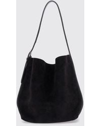 TOTEME - Suede Calfskin Shoulder Bag With Adjustable Handle - Lyst