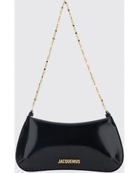 Jacquemus - Le Petit Bisou Patent Leather Shoulder Bag With Chain Handle - Lyst