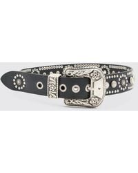 Golden Goose - Leather Belt With Studs - Lyst