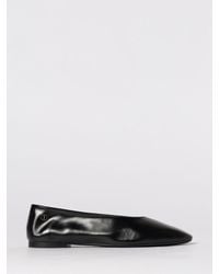Saint Laurent - Sao Leather Ballerinas - Lyst