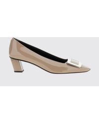 Roger Vivier - Belle Vivier Patent Leather Pumps With Low Heel - Lyst