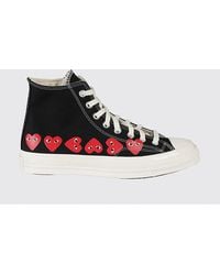 COMME DES GARÇONS PLAY - Cotton Canvas Sneakers - Lyst