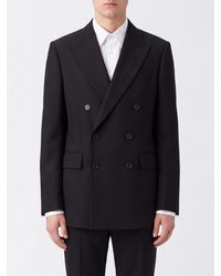 Dries Van Noten - Double-Breasted Wool Blazer With Peak Lapels - Lyst