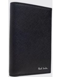 Paul Smith - Bifold Calf Leather Wallet With Laminated Logo - Lyst