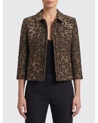 Dolce & Gabbana - Dolce &Amp Gabbana Animal Print Virgin Wool Jacket - Lyst