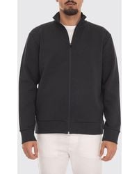 BOSS - Cotton Turtleneck Jumper With Zip Closure And Elasticated Cuffs - Lyst
