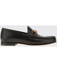 Gucci - Penny Loafer Aus Glattleder Mit Goldfarbenem Horsebit-Detail - Lyst