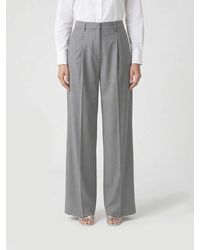 Giorgio Armani - Silk Palazzo Trousers - Lyst
