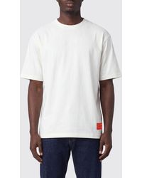 Vision Of Super - Crewneck Cotton T-Shirt With All-Over Hearts Print - Lyst