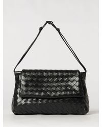 Bottega Veneta - Small Intrecciato Calfskin Shoulder Bag With Knot Detail - Lyst