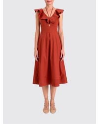 Twinset - Stretch Cotton Midi Dress - Lyst
