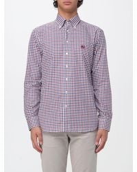 Etro - Vichy Pattern Cotton Shirt With Button-Down Collar - Lyst