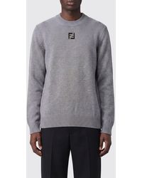 Fendi - Ff Wool Crew-Neck Sweater - Lyst