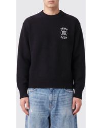 KENZO - Crewneck Cotton Jumper With Contrast Embroidered Logo - Lyst