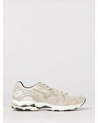 Mizuno - Wave Rider 10 Suede And Mesh Trainers With Cushioned Design - Lyst