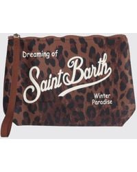 MC2 Saint Barth - Aline All-Over Logo Print Neoprene Mini Handbag - Lyst